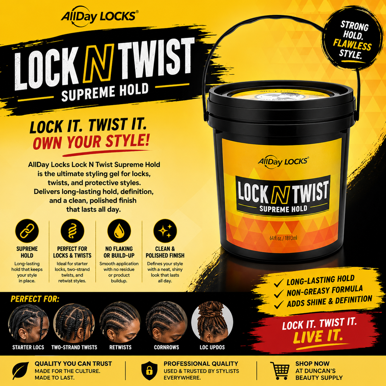 Allday Locks Lock N Twist (64 Oz)